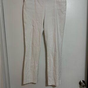 White Straight-Leg Pants
